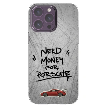 Picasee silikonska prozirna maskica za Apple iPhone 14 Pro Max - Grey Drift