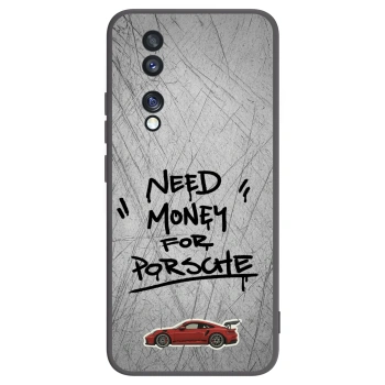 Picasee crna silikonska maskica za Honor 70 - Grey Drift