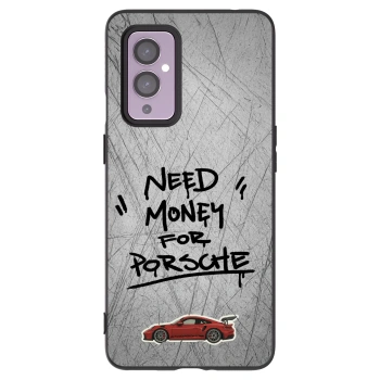 Picasee crna silikonska maskica za OnePlus 9 - Grey Drift