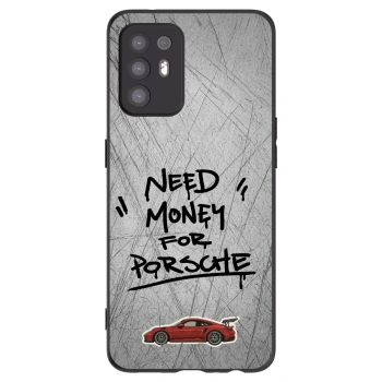 Picasee crna silikonska maskica za OPPO A94 5G - Grey Drift