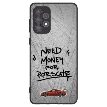 Picasee crna silikonska maskica za Samsung Galaxy A73 5G - Grey Drift