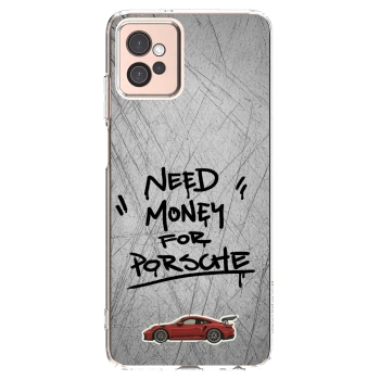 Picasee silikonska prozirna maskica za Motorola Moto G32 - Grey Drift