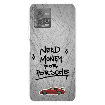 Picasee silikonska prozirna maskica za Motorola Moto G72 - Grey Drift