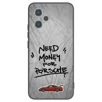 Picasee crna silikonska maskica za Xiaomi Redmi Note 12 5G - Grey Drift