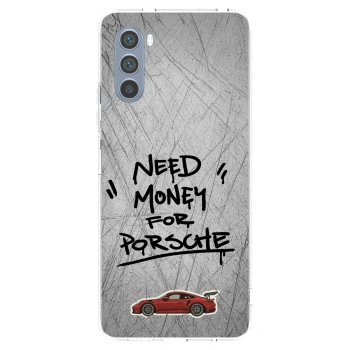 Picasee silikonska prozirna maskica za Motorola Moto G62 - Grey Drift
