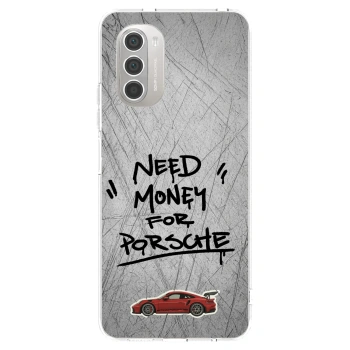 Picasee silikonska prozirna maskica za Motorola Moto G51 - Grey Drift