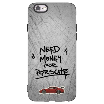 Picasee crna silikonska maskica za Apple iPhone 6/6S - Grey Drift