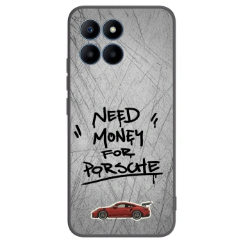 Picasee crna silikonska maskica za Honor 70 Lite - Grey Drift