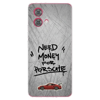 Picasee silikonska prozirna maskica za Motorola Moto G84 5G - Grey Drift