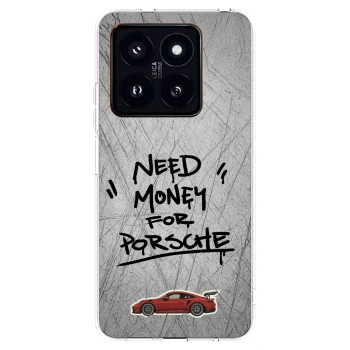 Picasee silikonska prozirna maskica za Xiaomi 14 Pro - Grey Drift