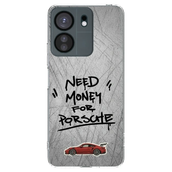 Picasee silikonska prozirna maskica za Xiaomi Redmi 13C 4G - Grey Drift