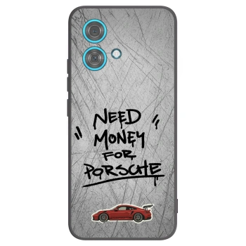 Picasee crna silikonska maskica za Motorola Edge 40 Neo - Grey Drift