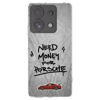 Picasee silikonska prozirna maskica za Xiaomi Redmi Note 13 Pro 4G - Grey Drift
