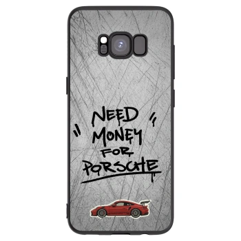 Picasee crna silikonska maskica za Samsung Galaxy S8 G950F - Grey Drift