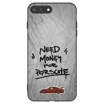 Picasee crna silikonska maskica za Apple iPhone 7 Plus - Grey Drift