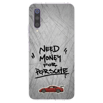 Picasee silikonska prozirna maskica za Xiaomi Mi 9 - Grey Drift
