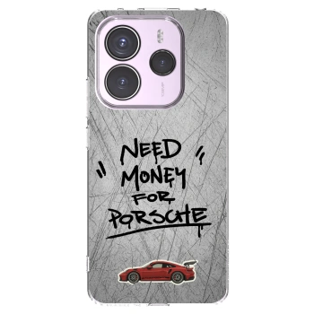 Picasee silikonska prozirna maskica za Xiaomi Redmi Note 14 5G - Grey Drift