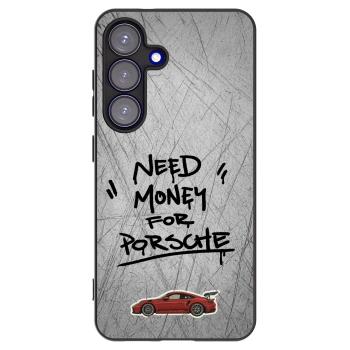 Picasee crna silikonska maskica za Samsung Galaxy S25 5G - Grey Drift