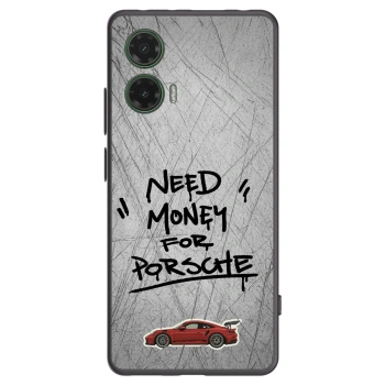 Picasee crna silikonska maskica za Motorola Moto G35 5G - Grey Drift