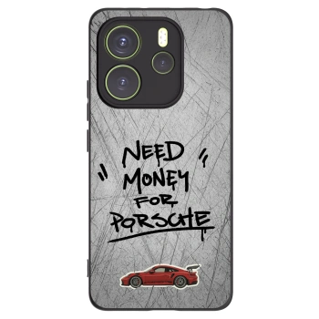 Picasee crna silikonska maskica za Xiaomi Redmi Note 14 4G - Grey Drift