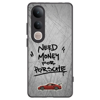 Picasee crna silikonska maskica za Vivo V50 Lite 5G - Grey Drift