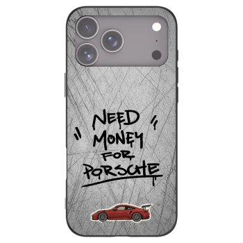 Picasee crna silikonska maskica za Apple iPhone 17 Pro Max - Grey Drift