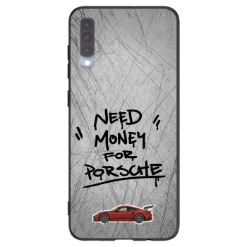 Picasee crna silikonska maskica za Samsung Galaxy A70 A705F - Grey Drift