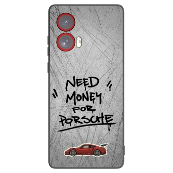 Picasee crna silikonska maskica za Motorola Edge 50 Fusion - Grey Drift