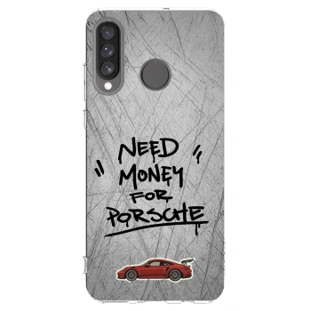 Picasee silikonska prozirna maskica za Huawei P30 Lite - Grey Drift