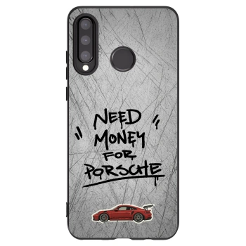 Picasee crna silikonska maskica za Huawei P30 Lite - Grey Drift