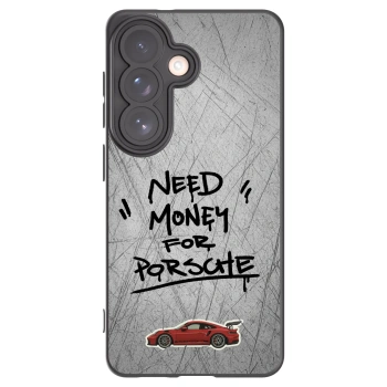 Picasee crna silikonska maskica za Samsung Galaxy S26 - Grey Drift