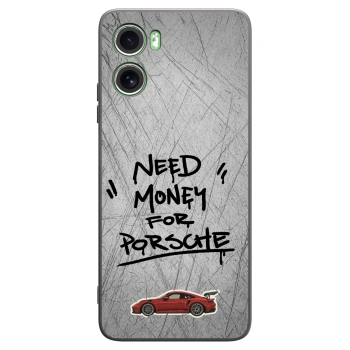 Picasee crna silikonska maskica za Motorola Moto G06 - Grey Drift