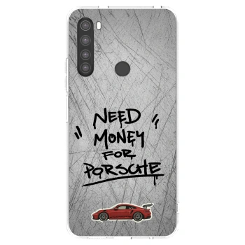 Picasee silikonska prozirna maskica za Xiaomi Redmi Note 8 - Grey Drift