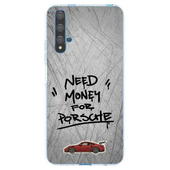 Picasee silikonska prozirna maskica za Huawei Nova 5T - Grey Drift
