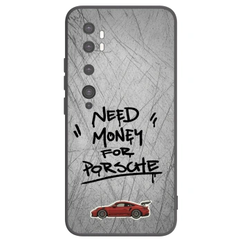 Picasee crna silikonska maskica za Xiaomi Mi Note 10 (Pro) - Grey Drift