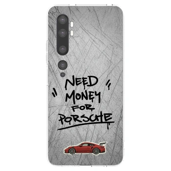Picasee silikonska prozirna maskica za Xiaomi Mi Note 10 (Pro) - Grey Drift
