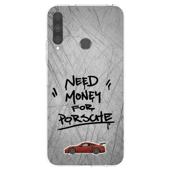 Picasee silikonska prozirna maskica za Huawei P40 Lite E - Grey Drift