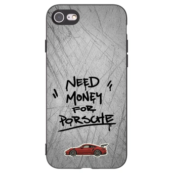 Picasee crna silikonska maskica za Apple iPhone SE 2020 - Grey Drift