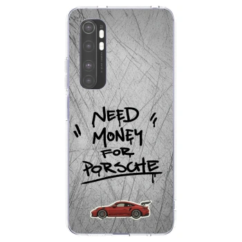 Picasee silikonska prozirna maskica za Xiaomi Mi Note 10 Lite - Grey Drift