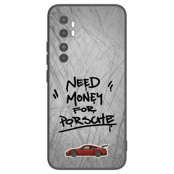 Picasee crna silikonska maskica za Xiaomi Mi Note 10 Lite - Grey Drift