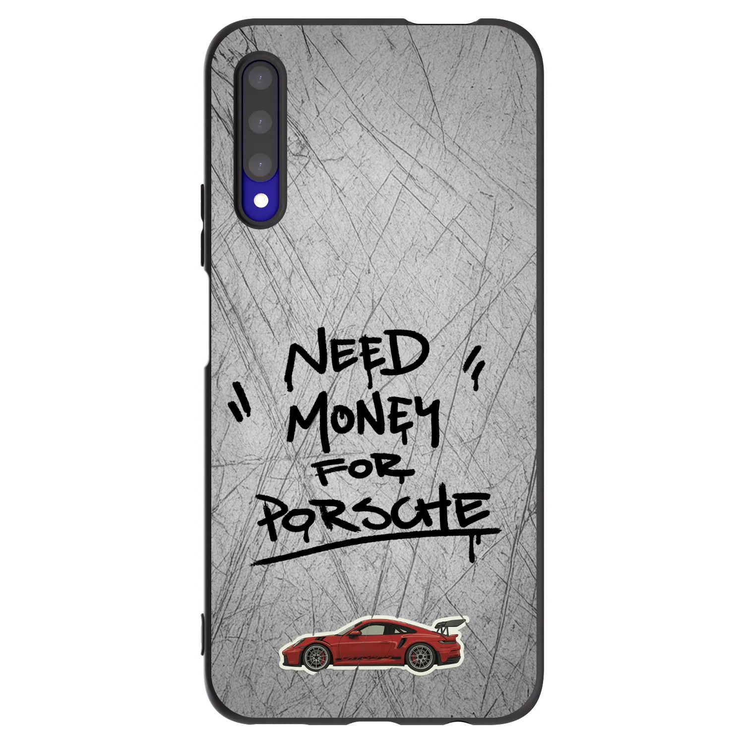 Picasee crna silikonska maskica za Honor 9X Pro - Grey Drift