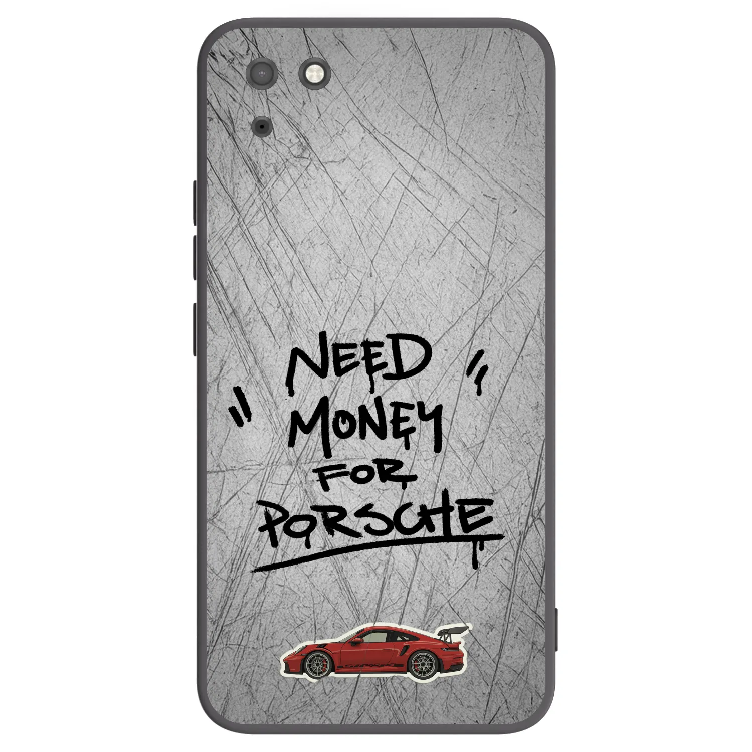 Picasee crna silikonska maskica za Huawei Y5P - Grey Drift