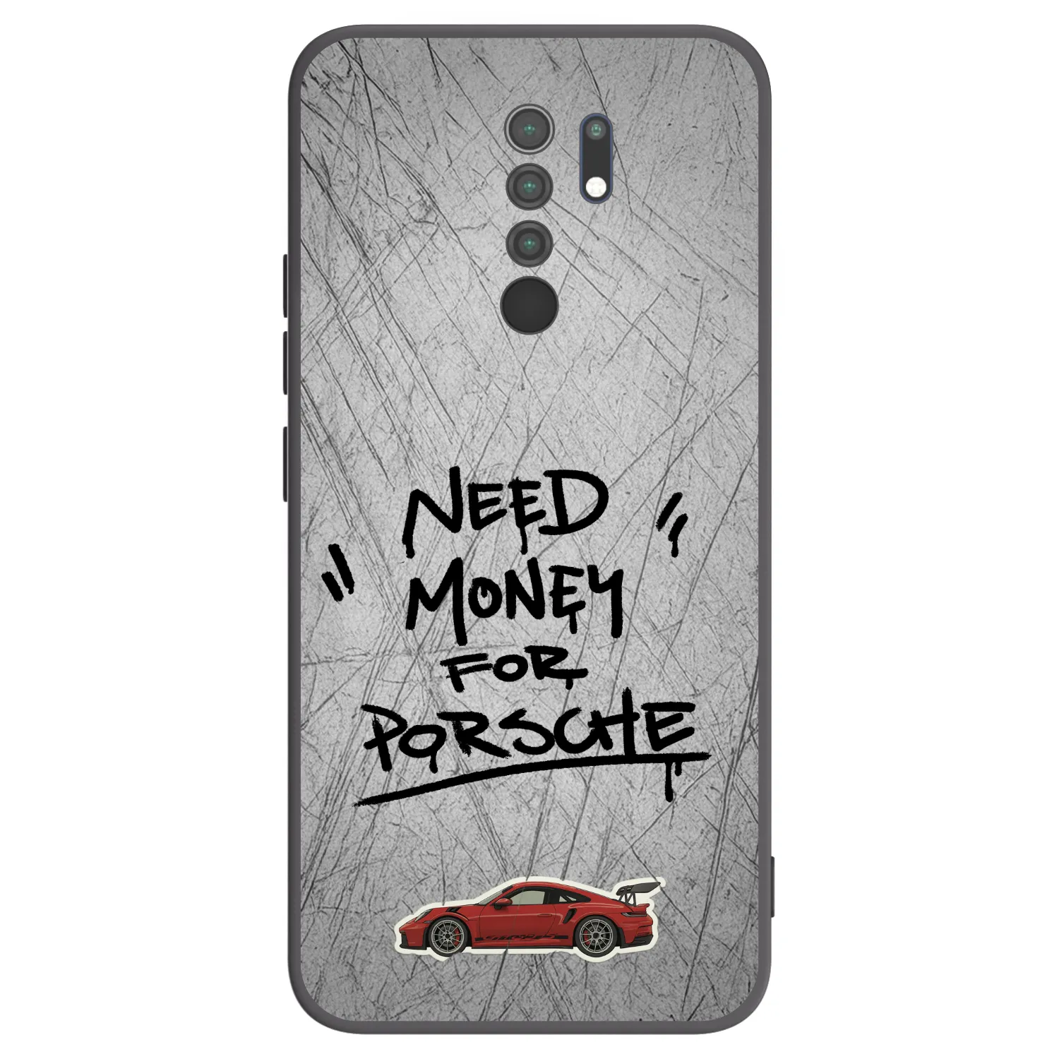 Picasee crna silikonska maskica za Xiaomi Redmi 9 - Grey Drift