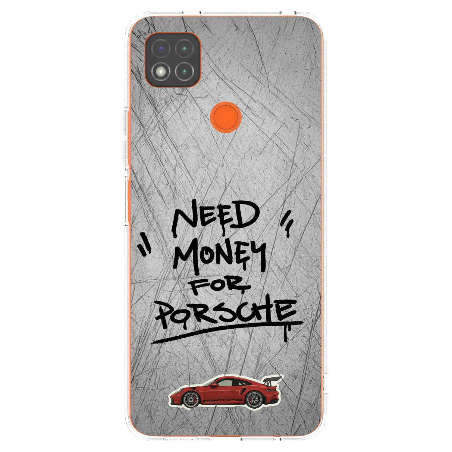 Picasee silikonska prozirna maskica za Xiaomi Redmi 9C - Grey Drift