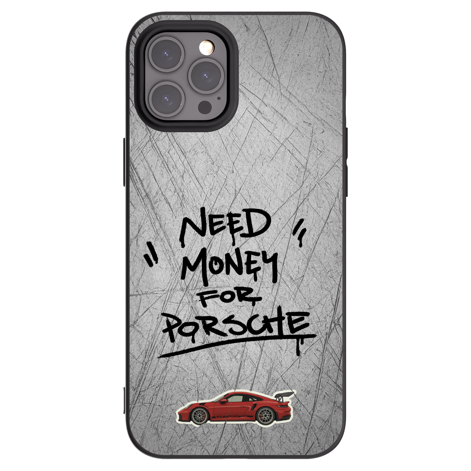Picasee crna silikonska maskica za Apple iPhone 12 Pro Max - Grey Drift
