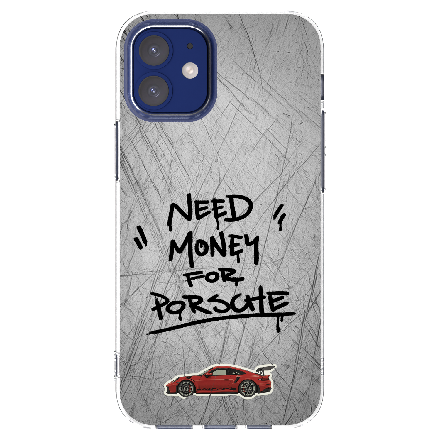 Picasee silikonska prozirna maskica za Apple iPhone 12 mini - Grey Drift