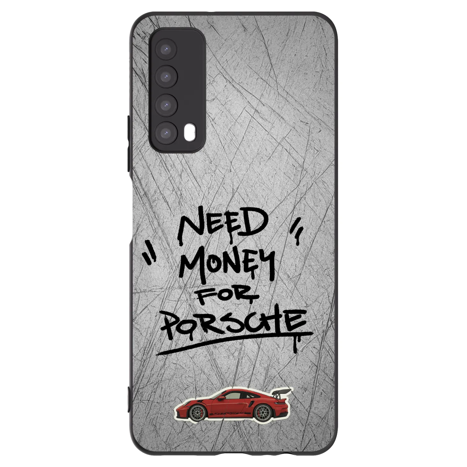 Picasee crna silikonska maskica za Huawei P Smart 2021 - Grey Drift