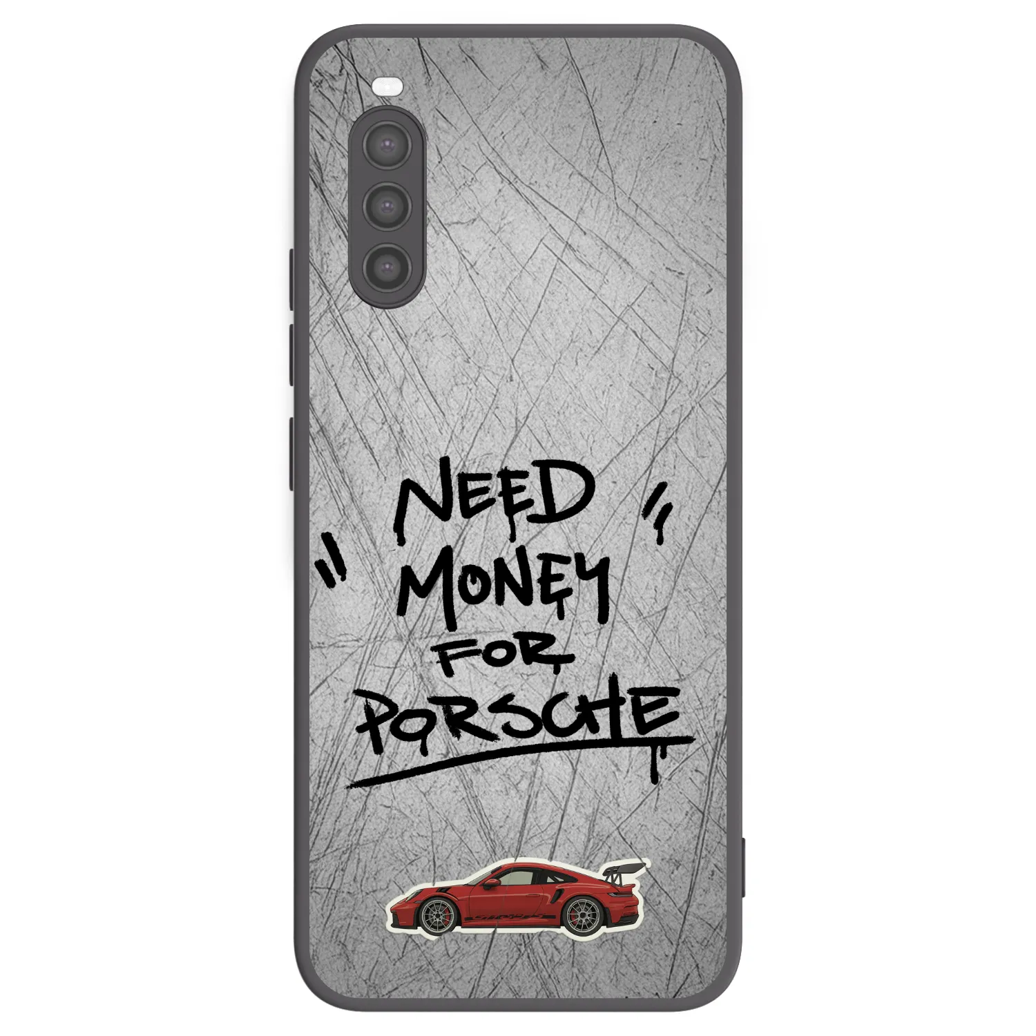 Picasee crna silikonska maskica za Sony Xperia 10 II - Grey Drift