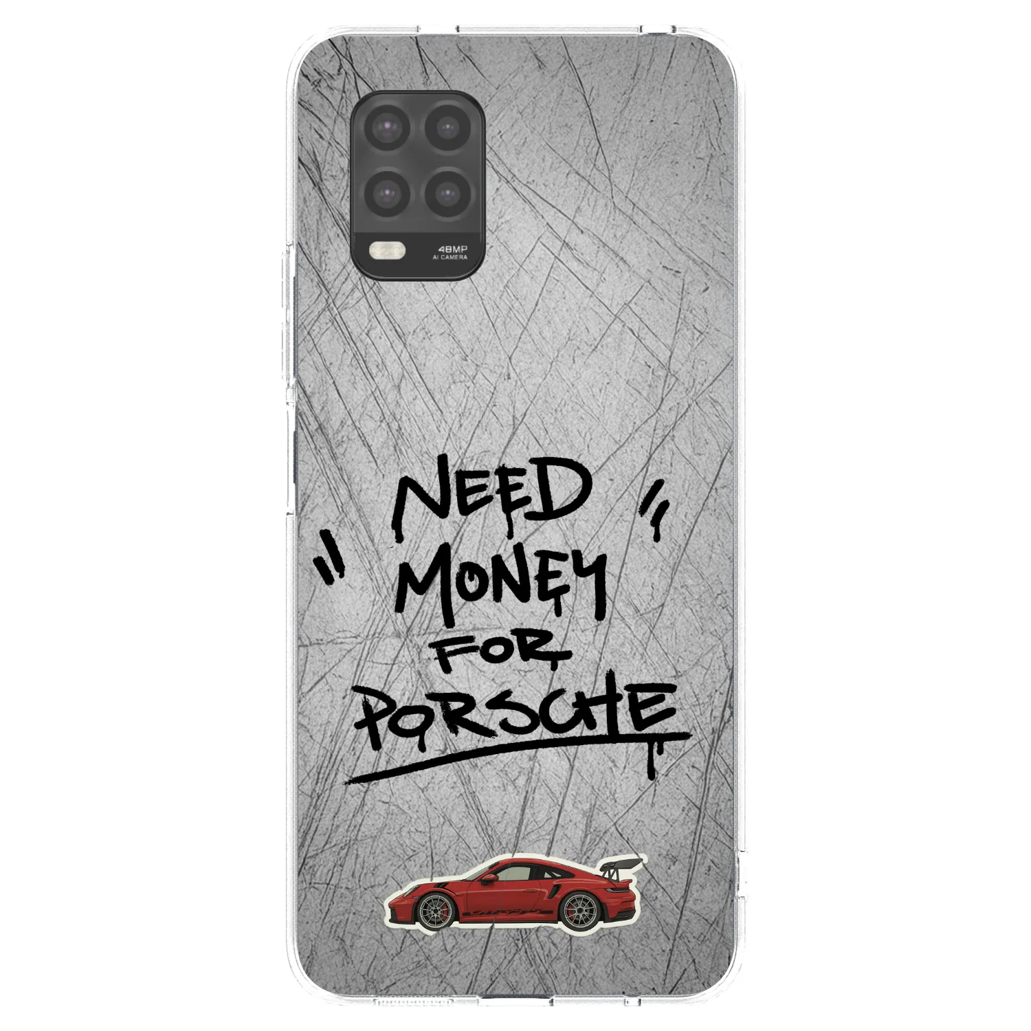 Picasee silikonska prozirna maskica za Xiaomi Mi 10 Lite - Grey Drift