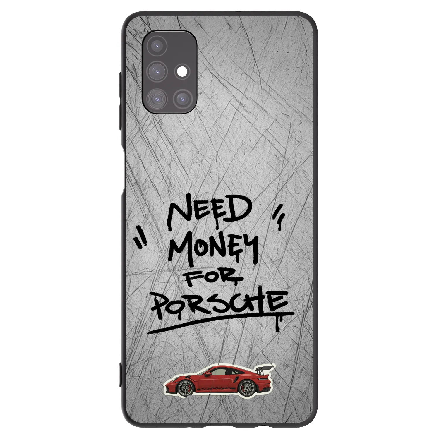 Picasee crna silikonska maskica za Samsung Galaxy M51 M515F - Grey Drift